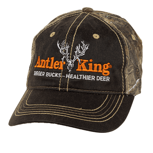 Distressed Leather Look Camo Hat