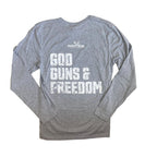Antler King Brand God, Guns, & Freedom Long Sleeve Shirt