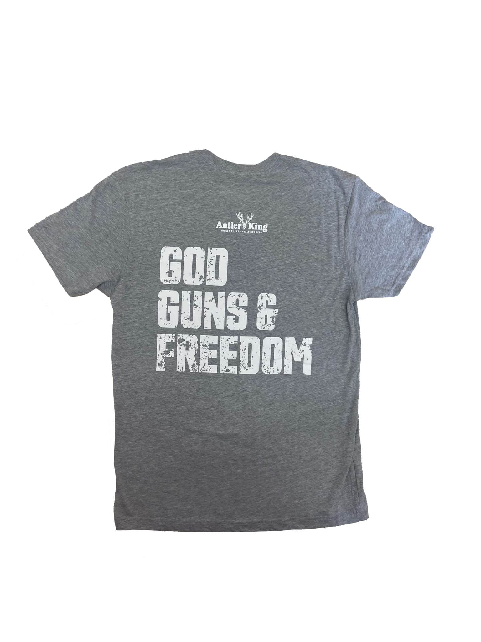 Antler King Brand God, Guns, & Freedom T-Shirt