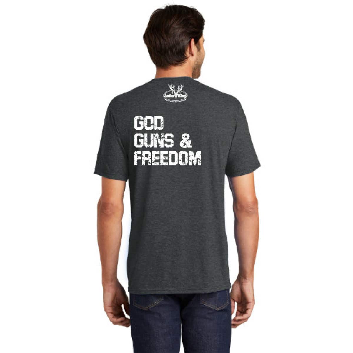 Antler King Brand God, Guns, & Freedom T-Shirt