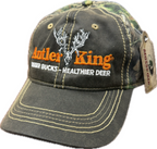 Distressed Leather Mossy Oak Break-Up Camo Hat
