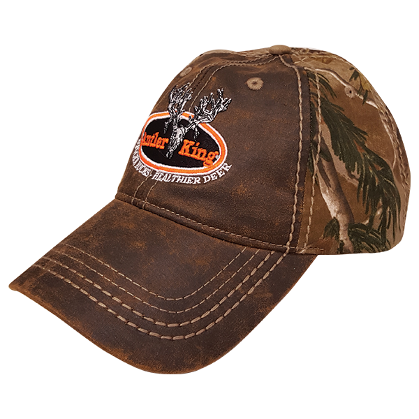 Antler King Camo/Leather Hat