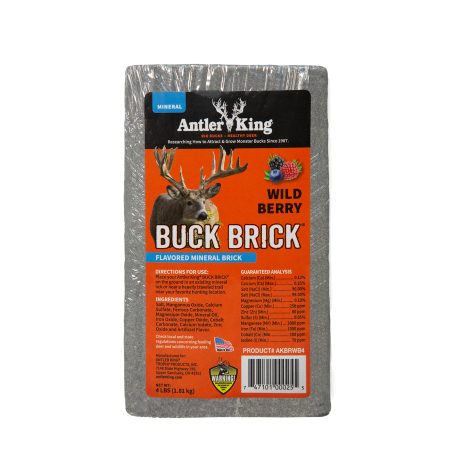 Antler King Persimmon Flavored Booner Block for Deer 10 lb Block Year-Round Long-Range Deer Attractant 